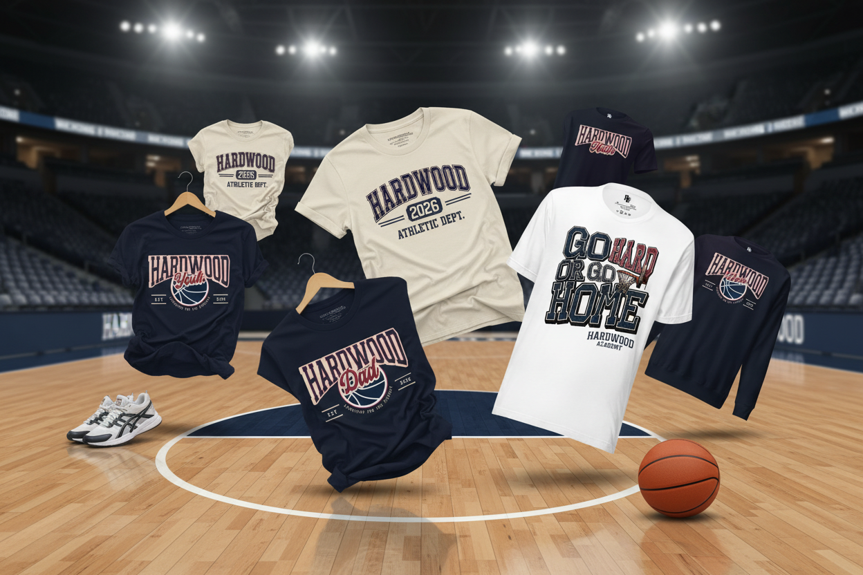 Hardwood Athletics Basketball Court Hero